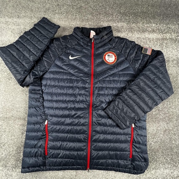 Nike Other - United States Paralympic Team Jacket Mens 2XL Blue Sochi 2014 Nike USA AeroLoft